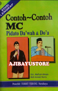 Contoh-Contoh MC Pidato Da'wah & Doa