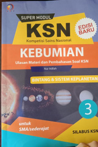 Super Modul KSN Kebumian 3; Bintang& Sistem Keplanetan