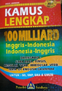 Kamus Lengkap 1000 Milliard Inggris-Indonesia Indonesia-Inggris